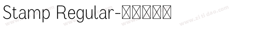 Stamp Regular字体转换